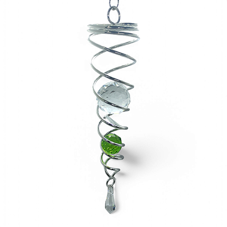 Suncatcher Captador Catalisador Energia Fengshui Verde 20cm