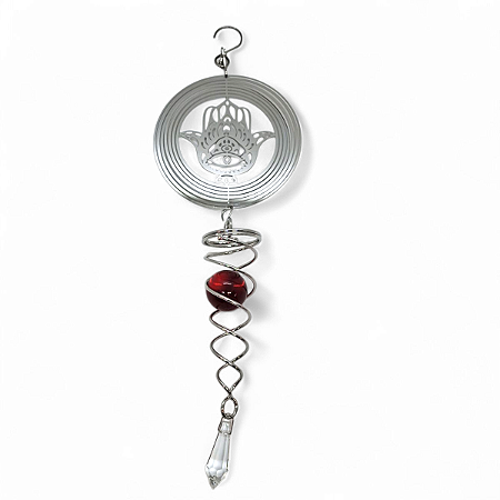 Suncatcher Mão Hamsá Captador Catalisador Energia Fengshui