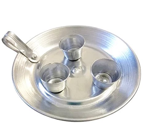 Suporte Para 3 Velas Palito Porta Velas de Alumínio