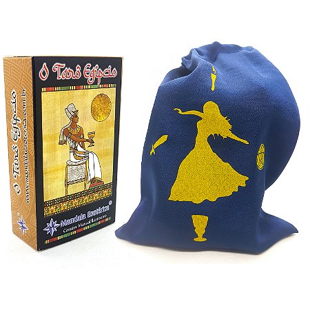 Tarô Egípcio Mitologia 78 Cartas Manual Bolsa Cigana Brinde