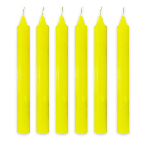 Maço 34 Velas Amarelas Oxum Iansã Vela Palito Amarela