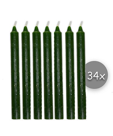 Maço 34 Velas Verde Oxóssi Vela Palito Oxóssi Verde Umbanda