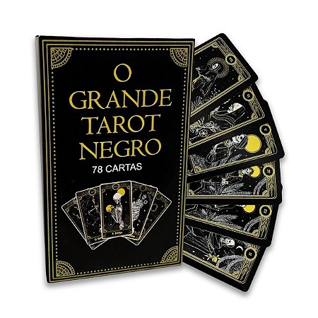 O Grande Tarot Negro 78 Cartas Com Manual Detalhado
