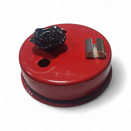 Ofertador Porta Cigarro e Cigarrilha Flor Preta Metal 7 cm