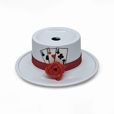 Ofertador Porta Cigarro Malandras Cartola de Metal 7 cm