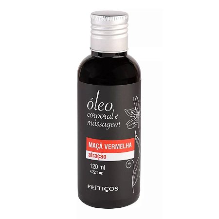 Óleo Corporal e Massagem Sensual Maçã Vermelha Atração 120ml