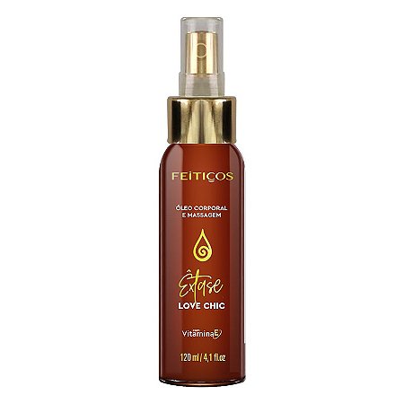 Oleo Corporal Excitante Love Chic Êxtase c/ Vitamina E 120ml