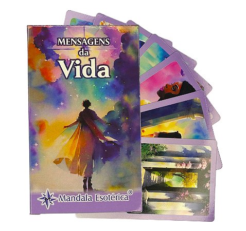Oráculo Mensagens da Vida 54 Cartas com lindas ilustrações