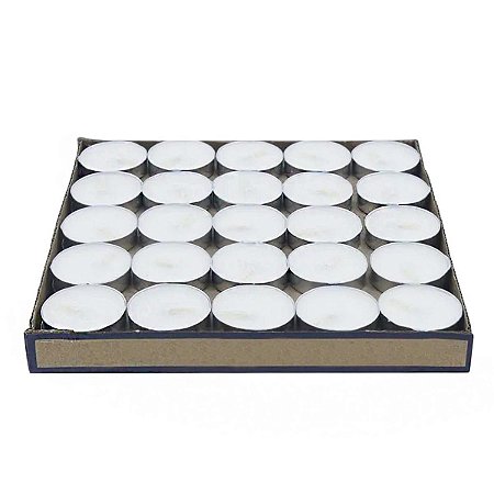 Kit 100 Velas Brancas para Rechaud Parafina Decoração