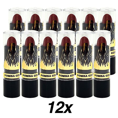 Kit 12 Batom Perfumado Pomba Gira Beijo Encantado Poderoso