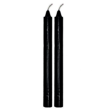 Kit 2 Velas Obaluaê Preta Preto Velho Vela Preta Umbanda