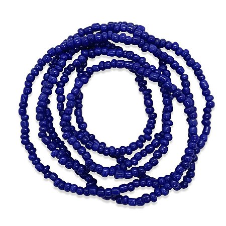 Guia Azul Marinho Fina de Proteção Contra Todo o Mal 50 cm