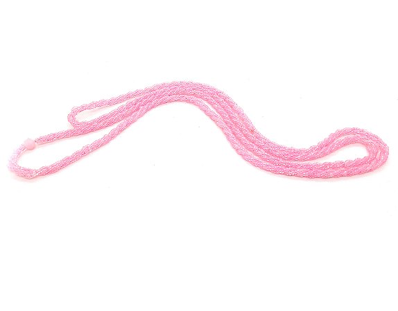 Guia Brajá 3 Fios Trançado Erê Ibeji Rosa 60 cm Umbanda