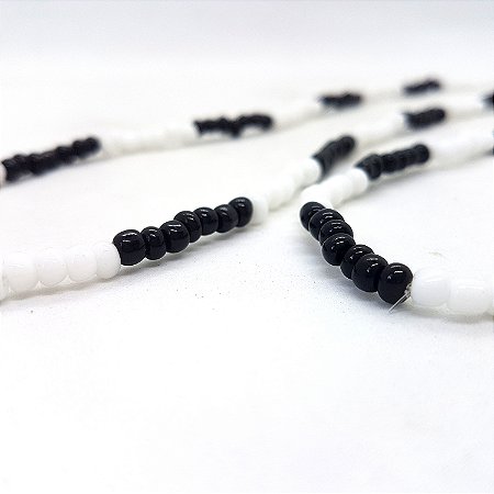 Guia Colar De Miçanga Obaluayê Preto velho 50cm