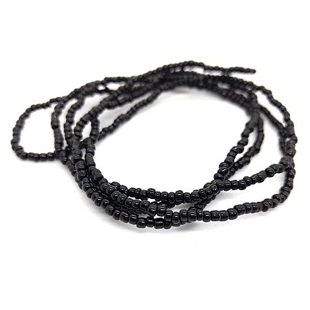 Guia De Miçanga Preto Exu Pombagira 50 cm