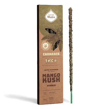 Incenso Mango Kush Alegria com Terpenos Sagrada Madre 23 cm