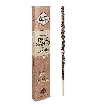 Incenso Palo Santo com Jasmim Paz e Amor Sagrada Madre 23 cm