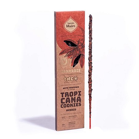 Incenso Tropicana Cookies com Terpenos Sagrada Madre 23 cm
