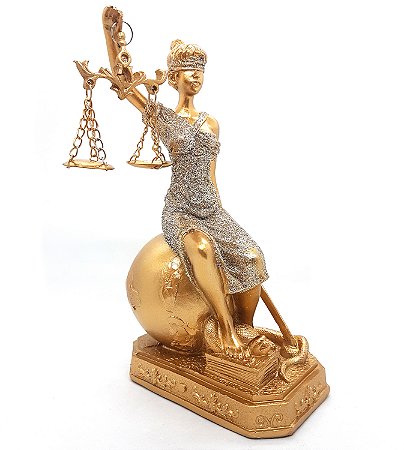 Dama Da Justiça do Mundo Têmis Deusa 20cm Símbolo Do Direito