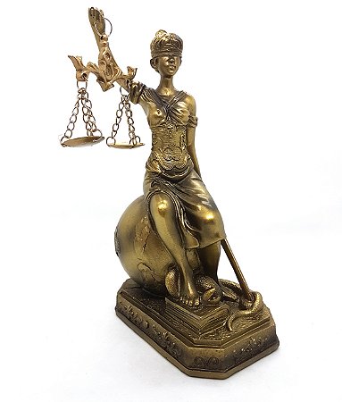 Dama Da Justiça do Mundo Têmis Deusa 20cm Símbolo Do Direito