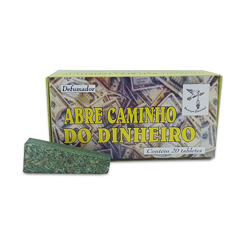 Defumador Abre Caminho Dinheiro Caixa com 20 Unidades