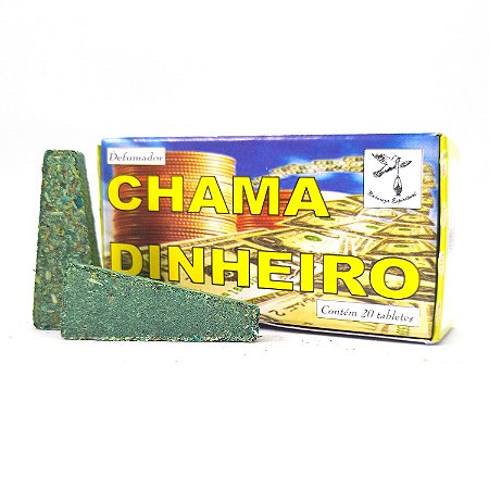Defumador Natureza Espiritual Chama Dinheiro Cx 20 Tabletes