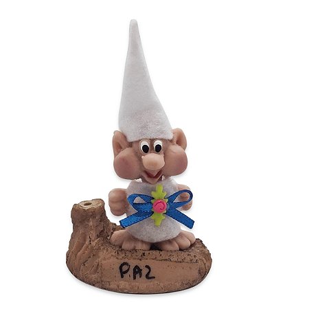 Duende Vermelho da Virtude Energia Próspera da Paz 10 cm