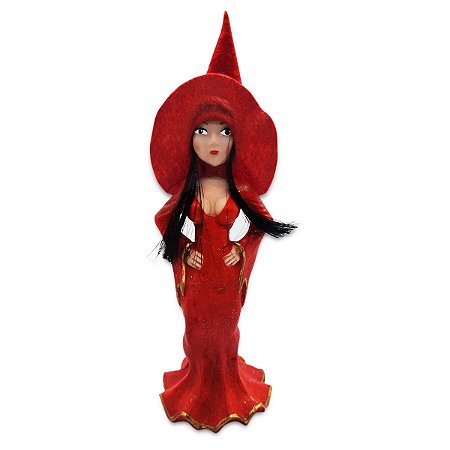 Estatua Ágatha Morena Feiticeira do Amor Vermelha 20 cm