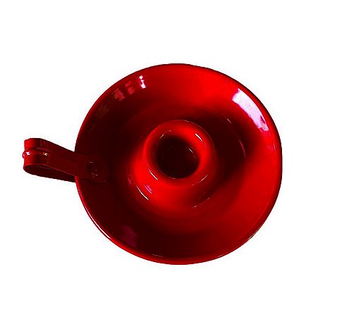 Castiçal porta Velas Vermelho escuro Vibrante de Alumínio