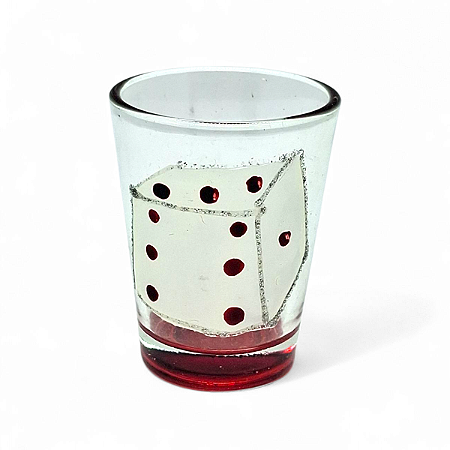 Copo Cachaça Zé Pilintra Dose Whisky Pintura de Dado 60ml