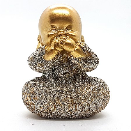 Buda Baby Bebê Mudinho Baby Buda Estatueta 9 cm Brilhante