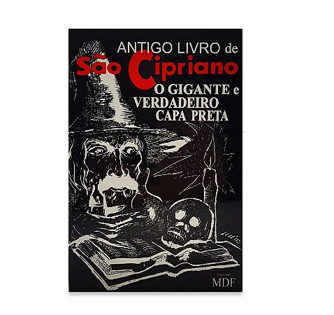 Antigo Livro São Cipriano o gigante verdadeiro Capa Preta