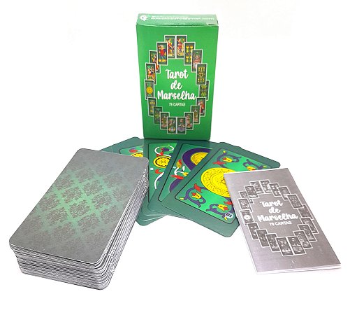 Baralho de Marselha 78 Cartas Coloridas Com Manual