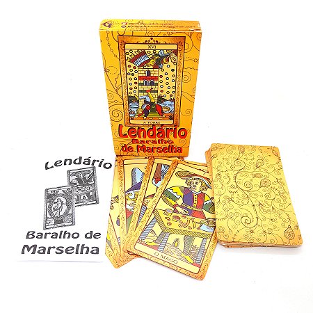 Baralho Lendário de Marselha 22 Cartas Coloridas Com Manual