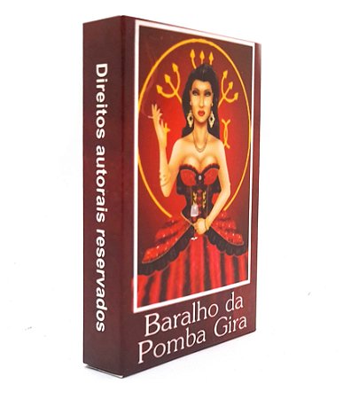 Baralho Pomba Gira Vermelho 36 Cartas Coloridas Com Manual