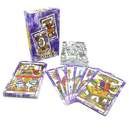 Baralho Tarô de Marselha 22 cartas Arcanos Maiores C/ Manual