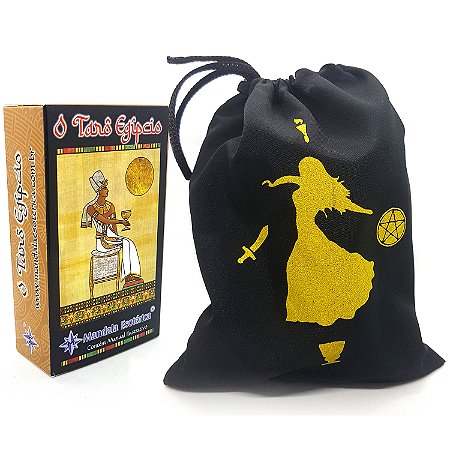 Baralho Tarô Egípcio 78 Cartas com Manual e Bolsa Brinde