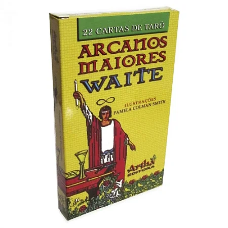 Baralho Tarô Waite Arcanos Maiores Waite C/ 22 cartas manual