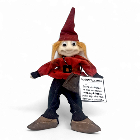 Estátueta Duende do Amor Ajuda e Realização de Desejos 24 cm
