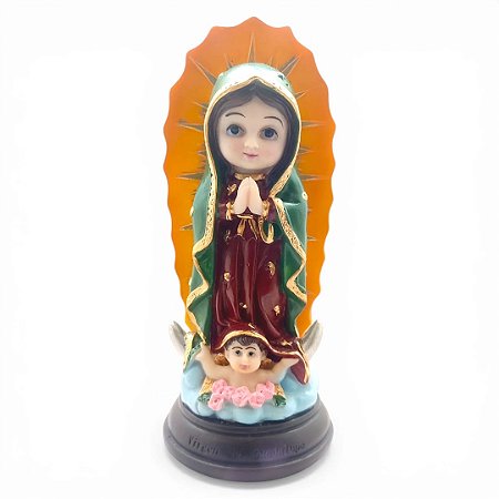 Imagem Nossa Senhora Virgem de Guadalupe Proteção 15 cm