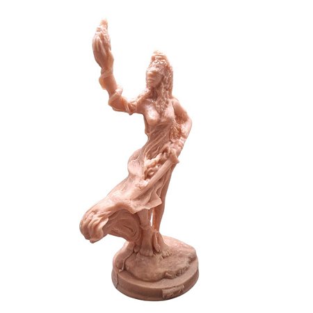 Imagem Orixá Euá Protetora Umbanda Resina para Pintar 15 cm