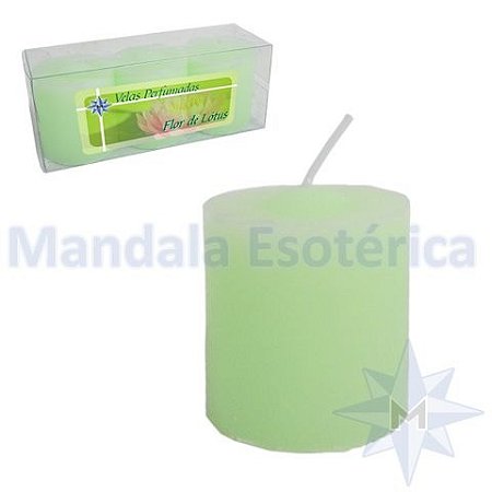 Trio Velas Perfumadas de 1 dia Aroma Flor de Lótus