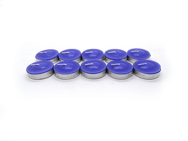 Velas Perfumadas para Rechaud Aroma Lavanda com 10 Unidades