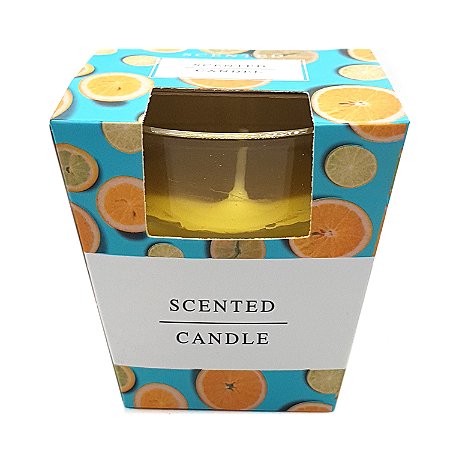 Vela Aromática Aroma Limão Vela de Limão no Copo de Vidro