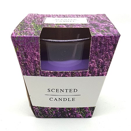 Vela Aromática Aroma Lavanda Vela Lavanda Copo de Vidro