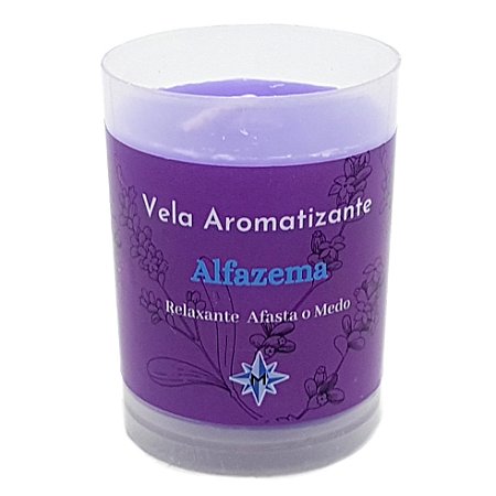 Vela Aromática Alfazema Vela Perfumada Relaxante Coragem 90g