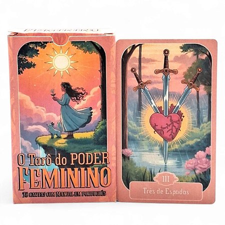 O Tarô do Poder Feminino com 78 Cartas e Manual Explicativo