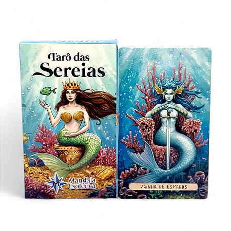 Tarô Baralho das Sereias 78 Cartas com Manual Explicativo