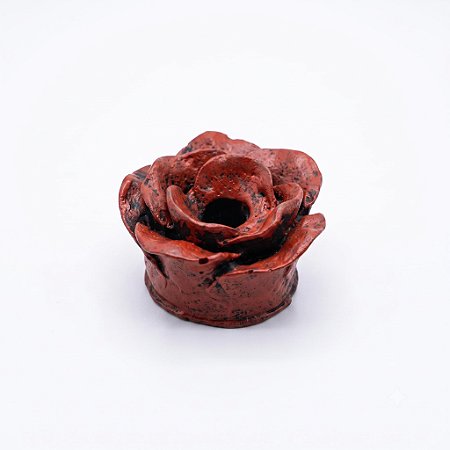 Ofertório de Resina Rosa Vermelha Porta Oferenda Umbanda 5cm