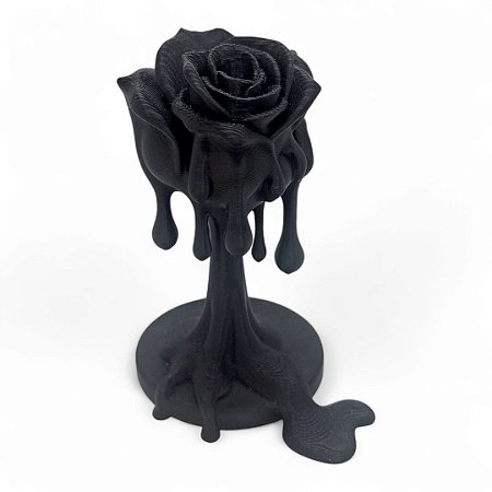 Ofertório Rosa Preta Ofertador Elegância Espiritual 10 cm